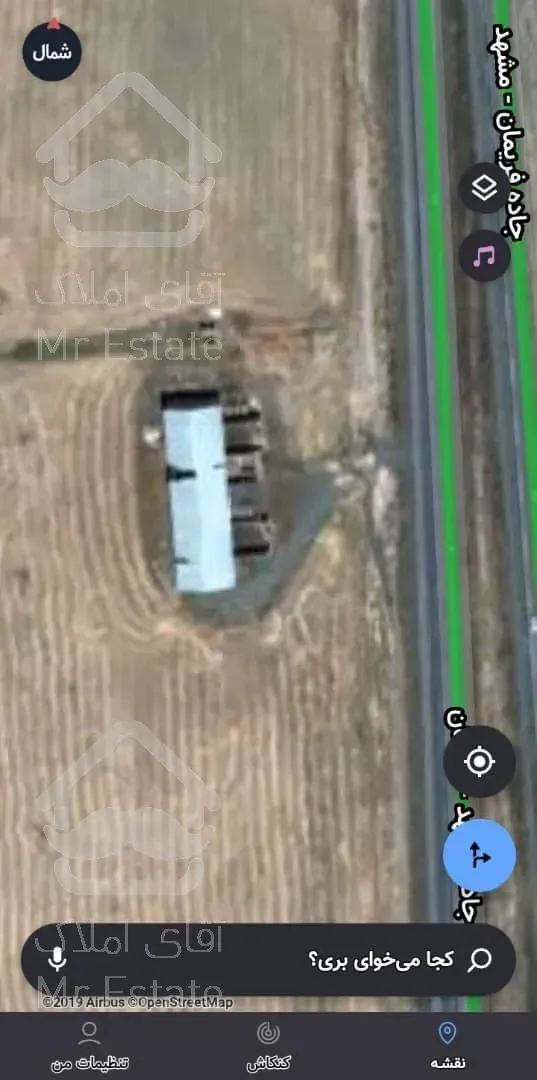 ۱۰ هکتار حاشیه جاده بین‌المللی مشهد فریمان