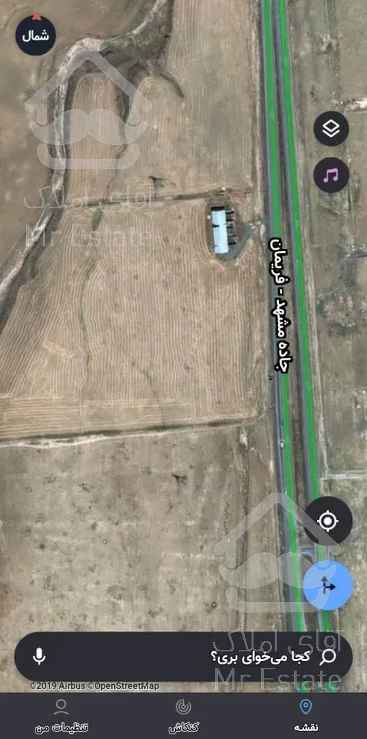 ۱۰ هکتار حاشیه جاده بین‌المللی مشهد فریمان