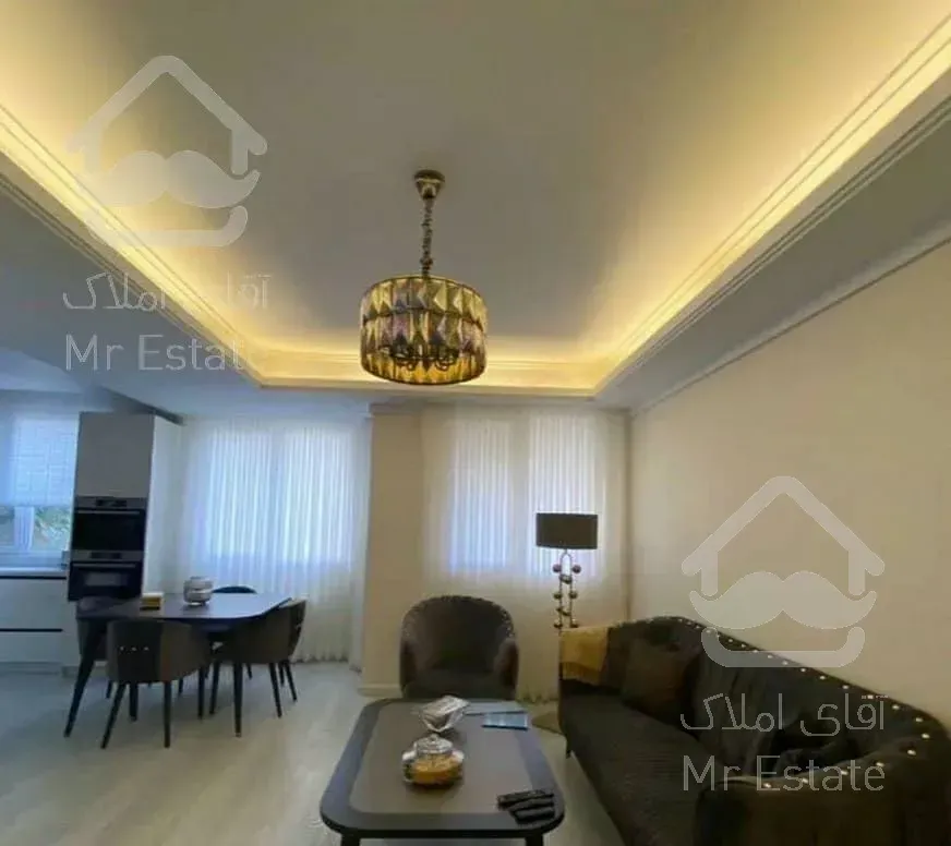 ۸۵ متر /فول امکانات/سالن پرده خور/نما تراورتن