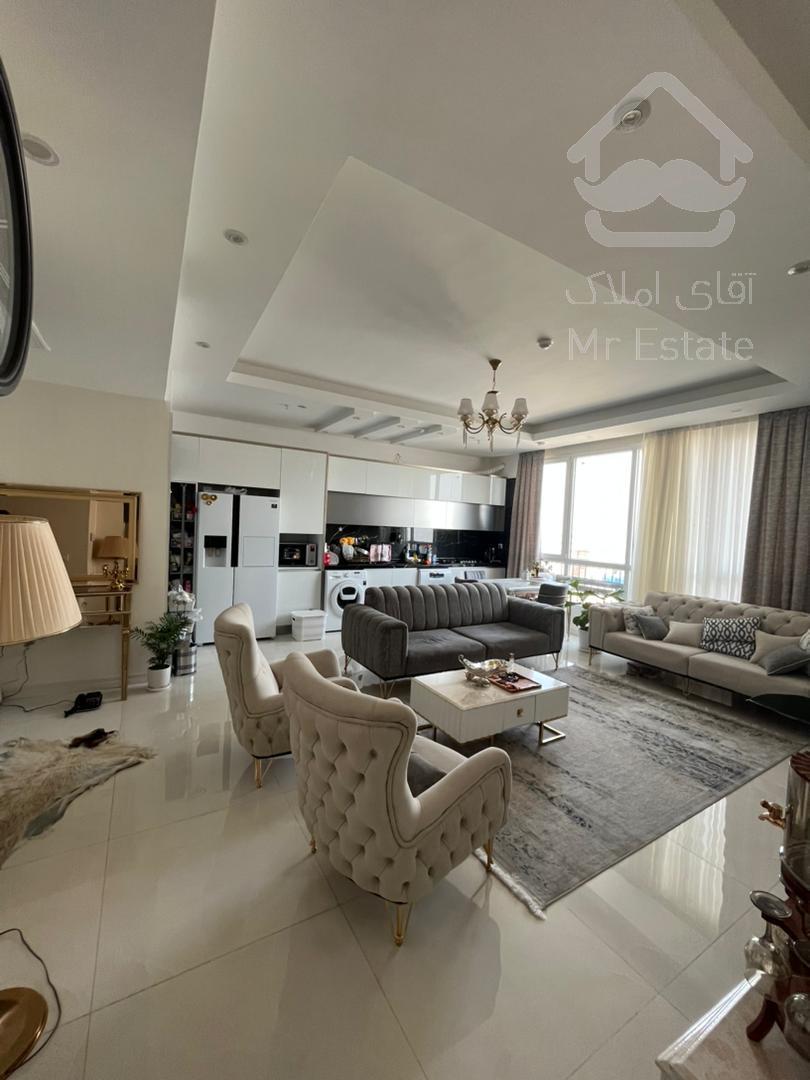 88متر 2خواب سالن پرده خور ویو شهر