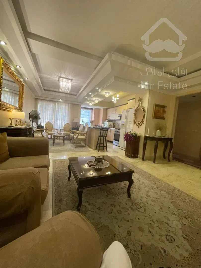 فروش اپارتمان ۱۰۷ متر زیر قیمت سالن پرده خور نور و نقشه عالی