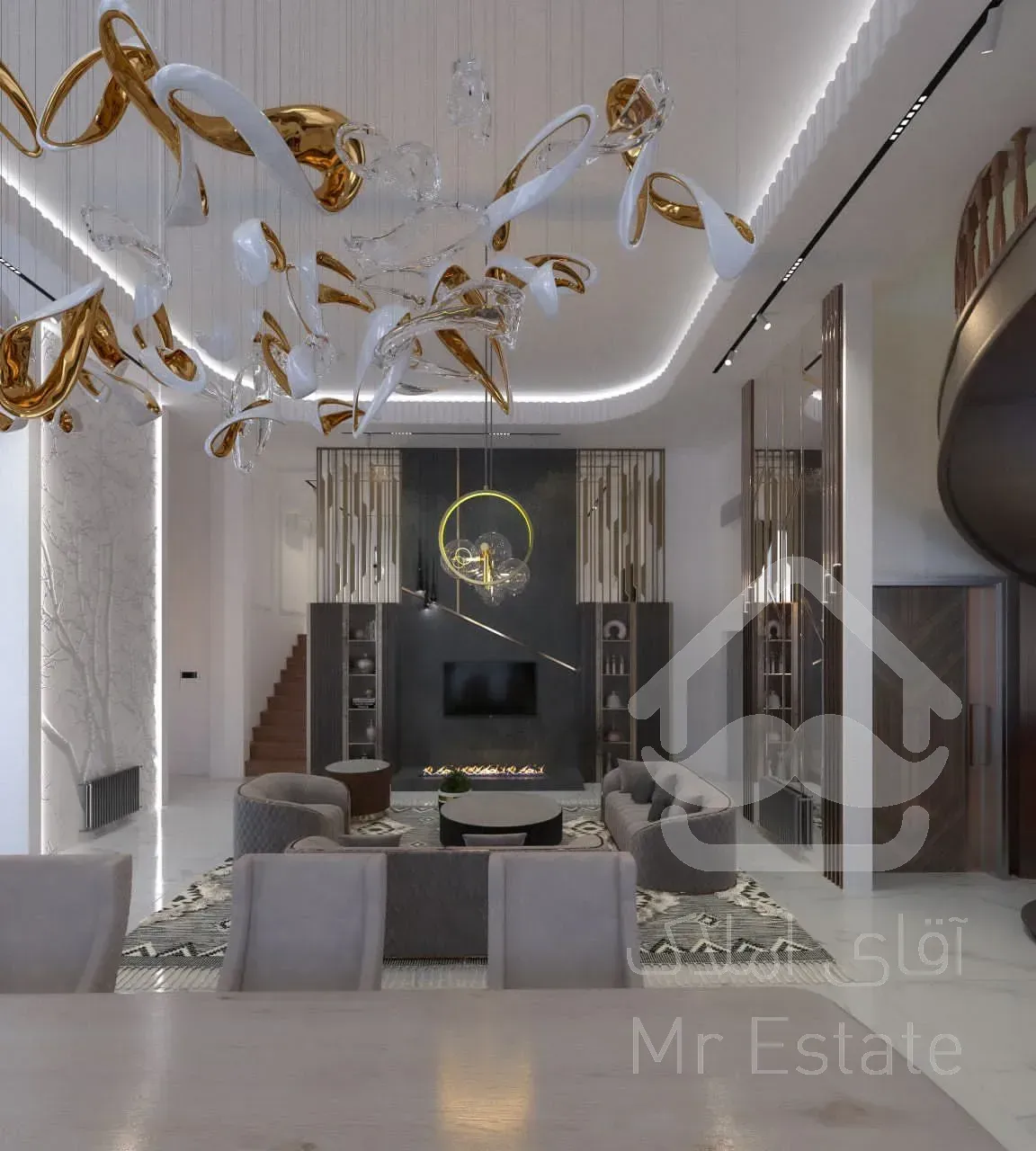 ویلا بی نظیر ،ویو کل شهر در استان گیلان ، دیلمان