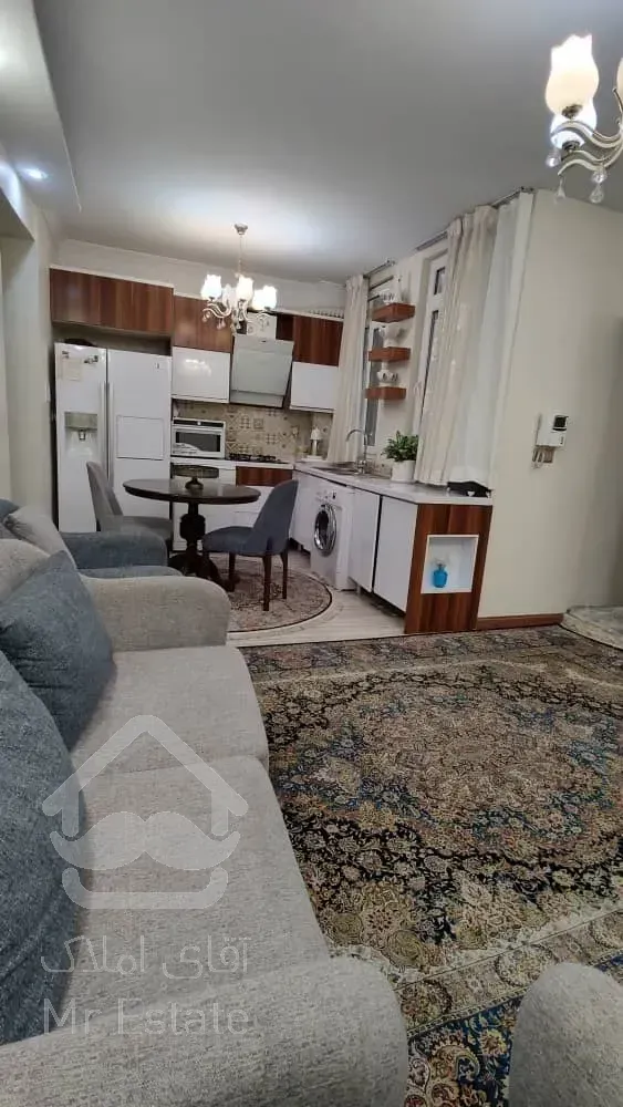 فروش آپارتمان ۲خواب سازمان برنامه جنوبی سالن پرده خور