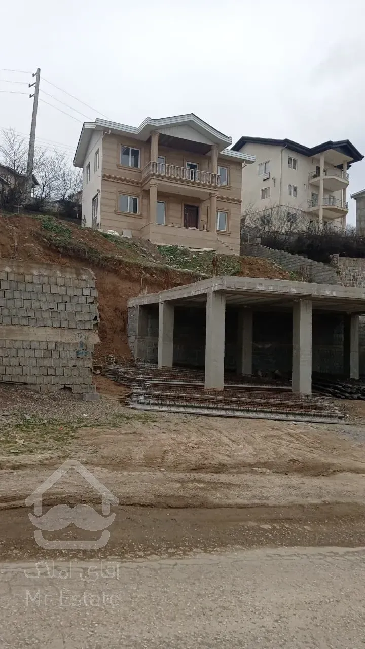 ویلا دو طبقه ۱۶۰ متر با دو دهنه تجاری در پایین ملک و ۱۲۰متر جواز ساخت روی تجاری .سند و مدارک تکمیل.