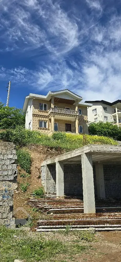 ویلا دو طبقه ۱۶۰ متر با دو دهنه تجاری در پایین ملک و ۱۲۰متر جواز ساخت روی تجاری .سند و مدارک تکمیل.