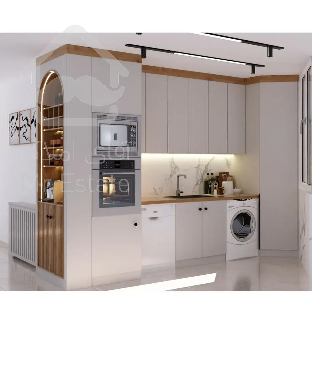 اجاره آپارتمان ۸۰متری ۲خواب سالن پرده خور فول بازسازی در شهرزیبا