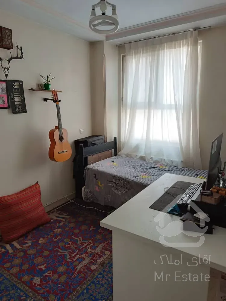 86متر/دو خواب/سالن پرده خور/۴باغ