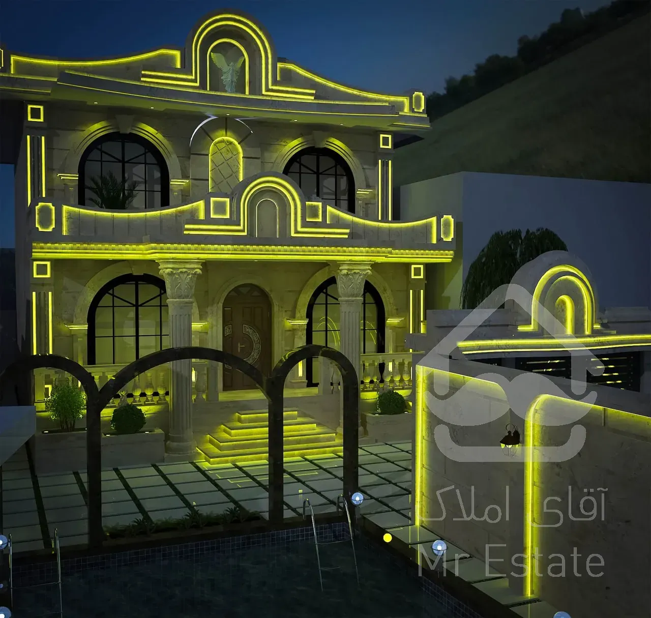 ویلا دوبلکس استخر دار فول هوشمند