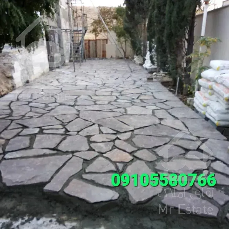 فروش سنگ لاشه اجرای محوطه ویلا