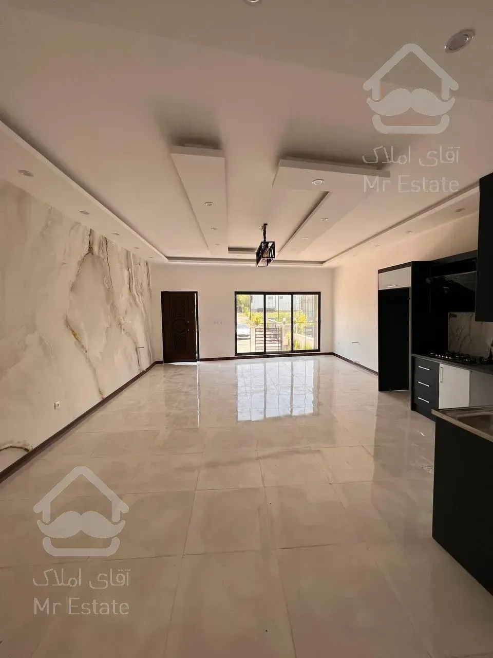 ویلا فلت نما انگلیسی شهرک برند سند تک برگ ورودی جنگل نور