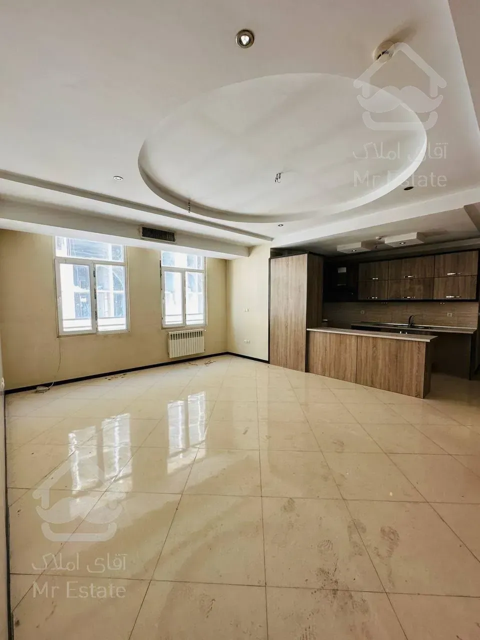 ۹۵متر ۲خواب روبه آفتاب سالن پرده خور