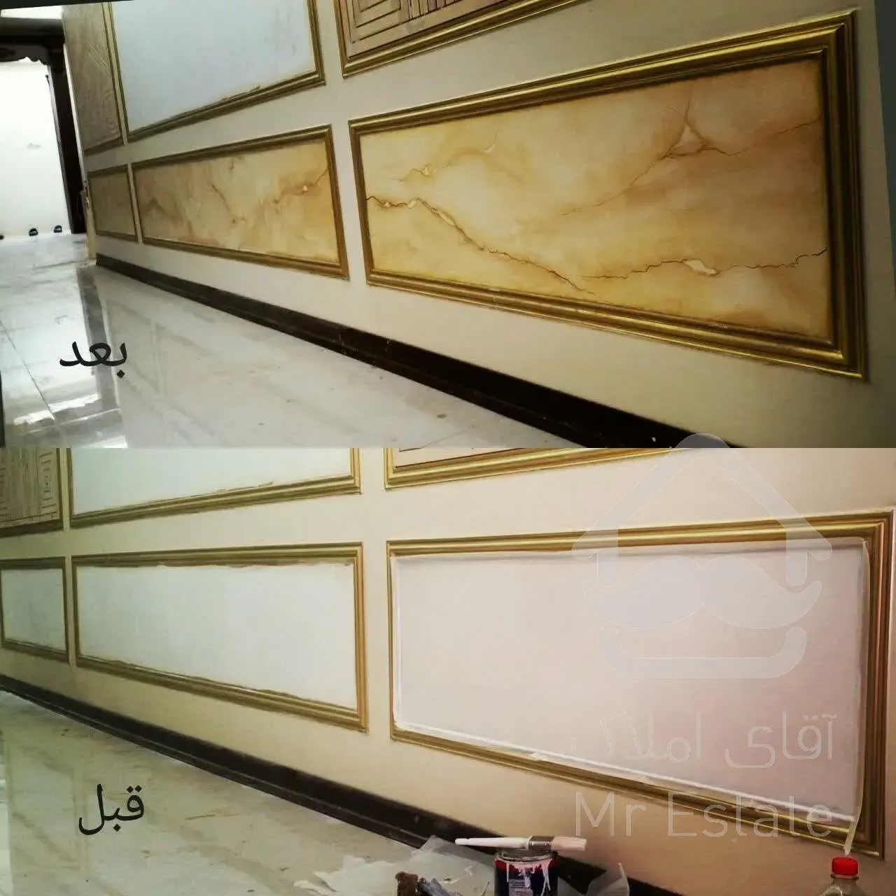 نقاشی تخصصی و ورق طلا