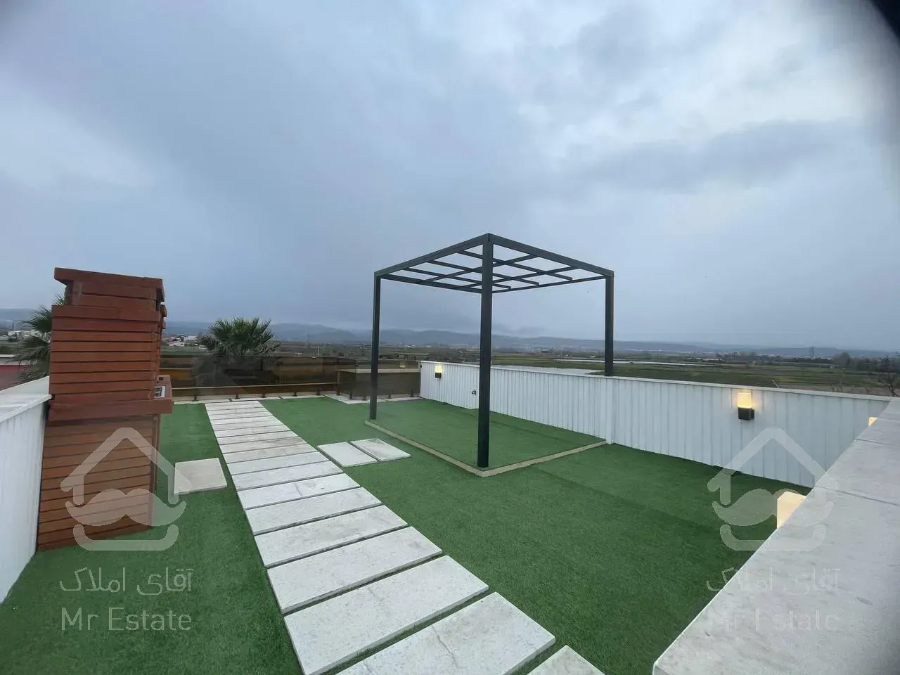 ویلادوبلکس نما مدرن/روفگاردن ویو ابدی و دلباز