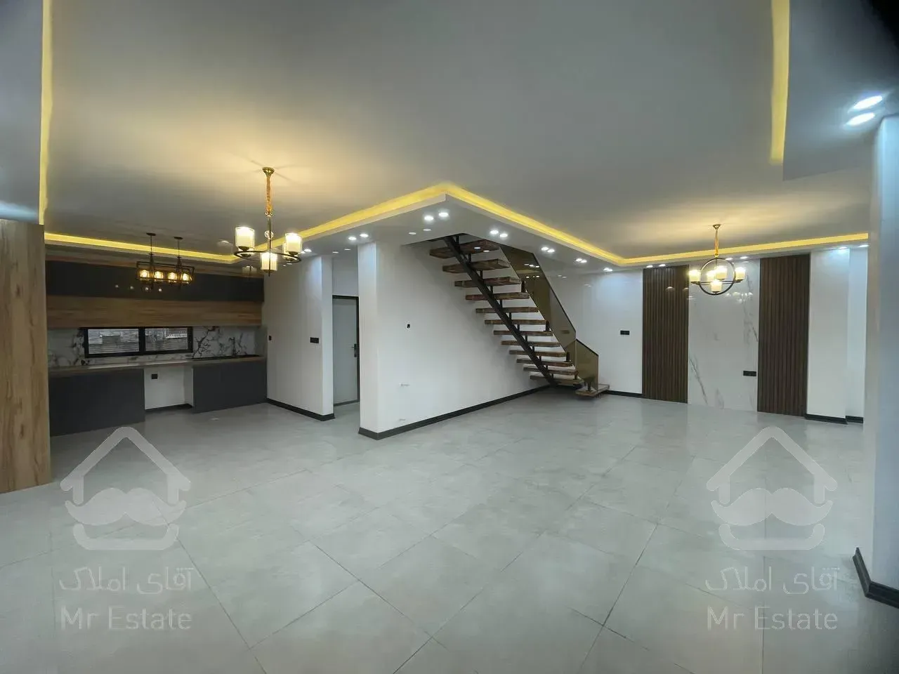 ویلادوبلکس نما مدرن/روفگاردن ویو ابدی و دلباز