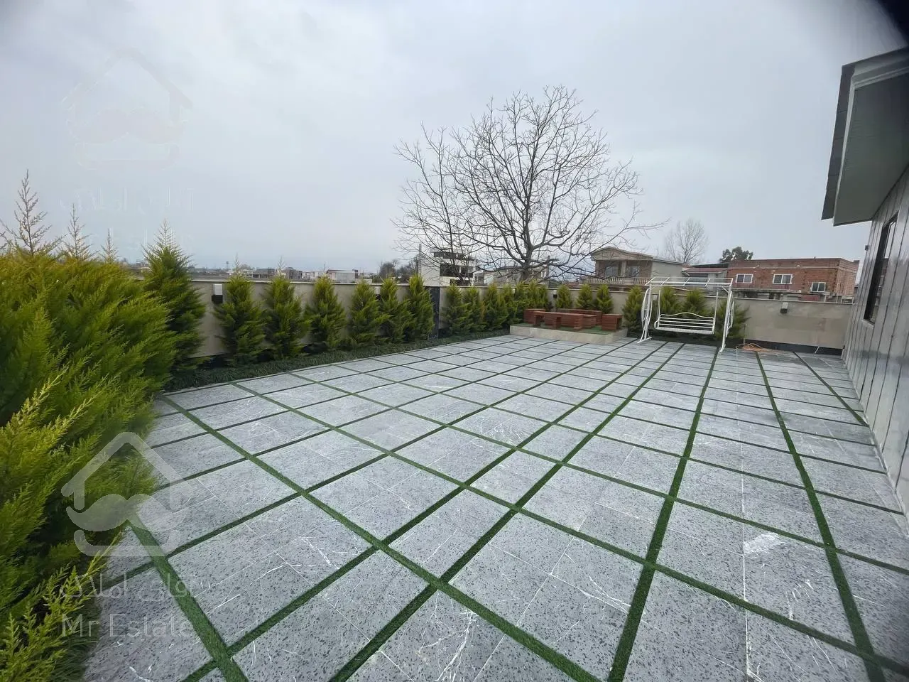 ویلادوبلکس نما مدرن/روفگاردن ویو ابدی و دلباز