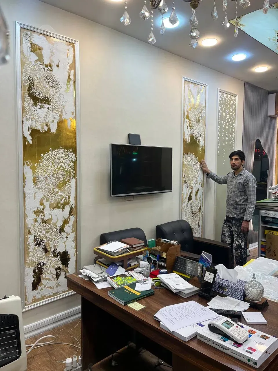 نقاشی تخصصی و ورق طلا