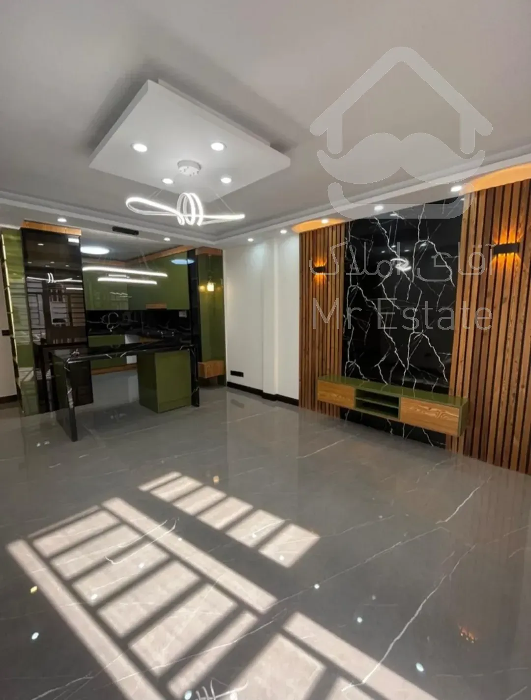 آپارتمان ۸۰ متری غرق نور بدون ضعف