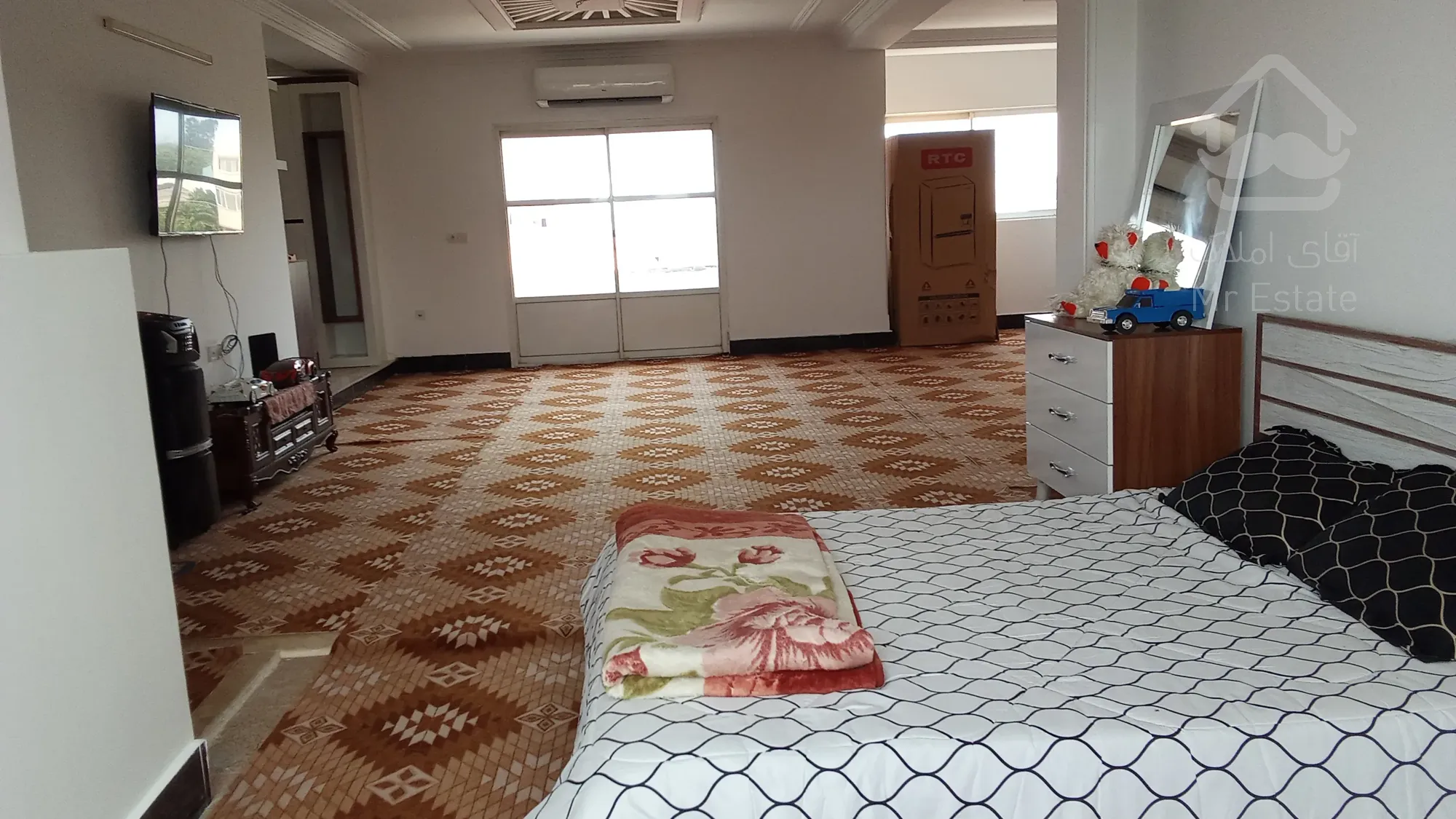 رهن آپارتمان تک خواب در قائمشهر جاده نظامی