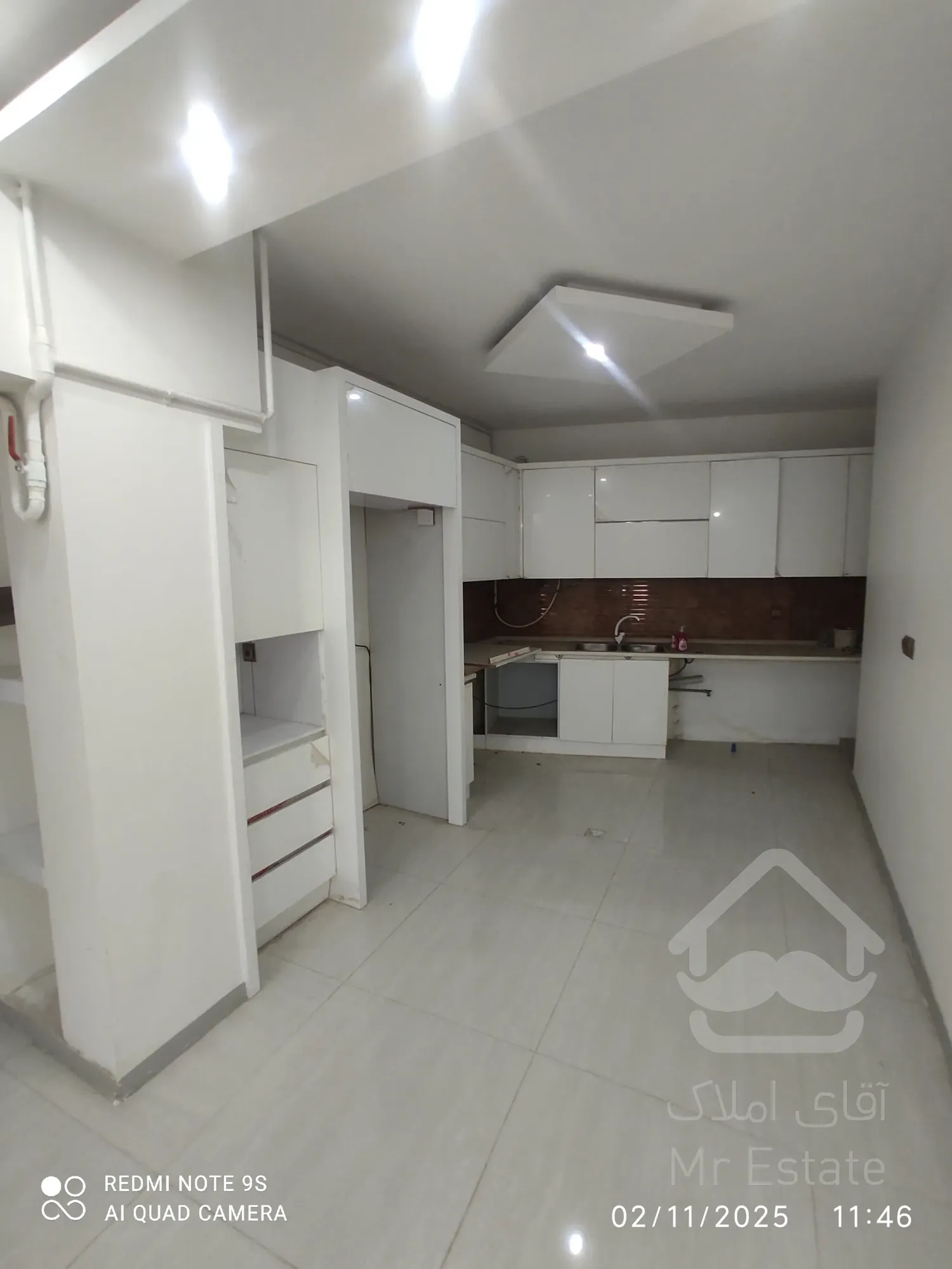 80 متر دو خوابه خام کاوه