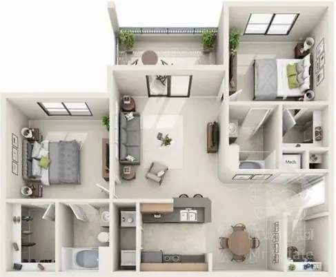 آپارتمان لوکس / خوش نقشه / برج / تهاتر / وام / قرارداد رسمی