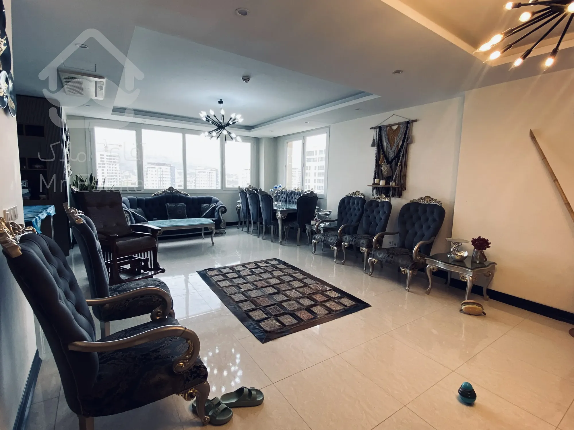 فرو آپارتمان ۱۲۰متر۲ خواب سند تکبرگ دریاچه کوهک ویو دریاچه و کل شهر فول دیزاین