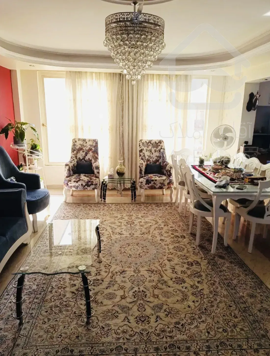 آپارتمان کم سن با سالن پرده خور در جنت اباد جنوبی