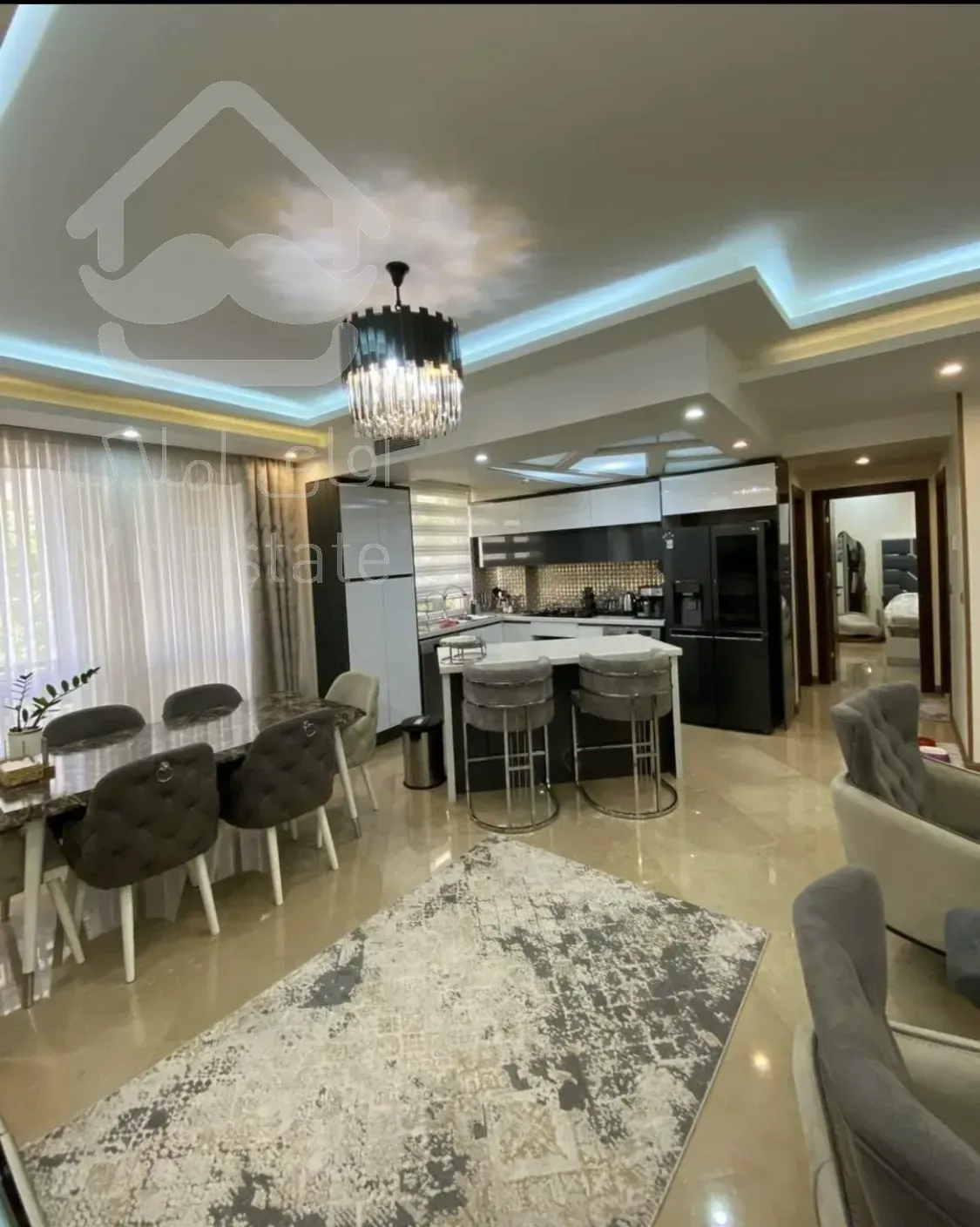 فروش آپارتمان ۱۰۰ متر سالن پرده خور در فردوس