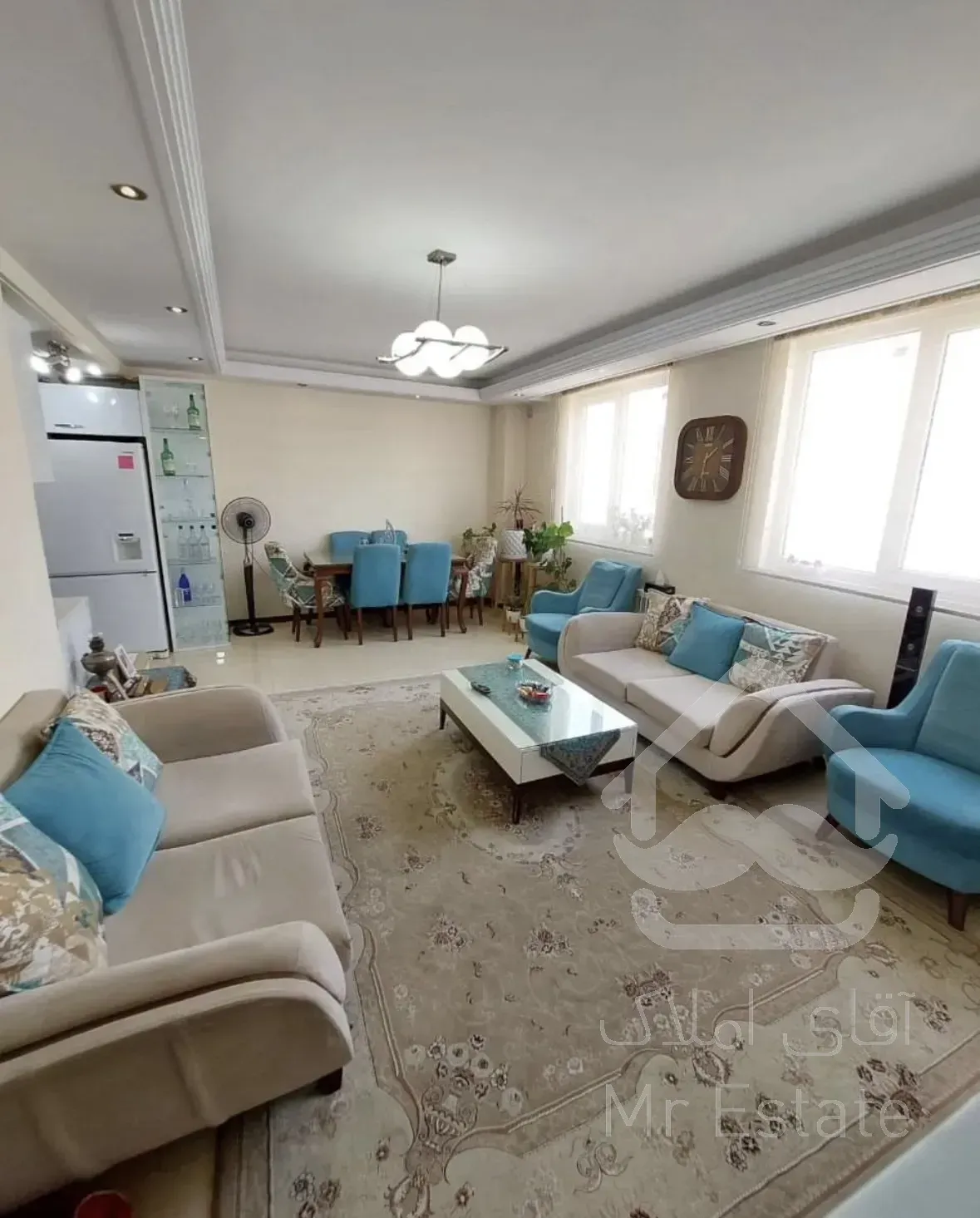 فروش آپارتمان ۶۰ متری یک خوابه نما تراورتن در جنت آباد شمالی