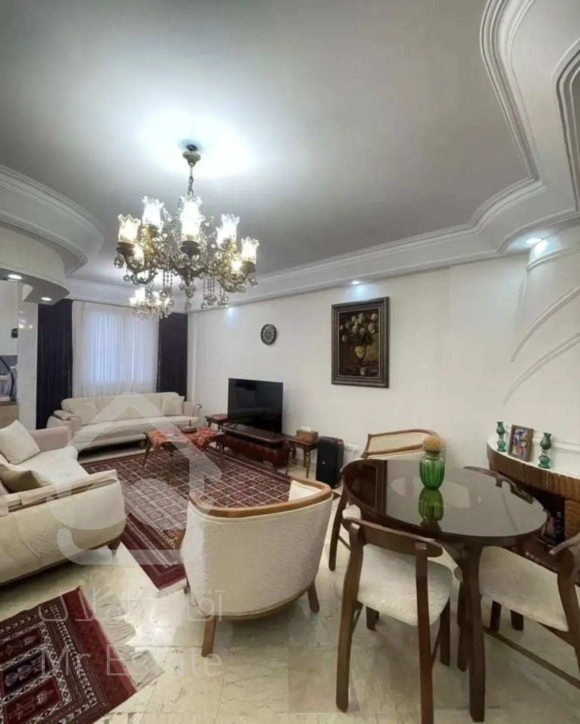 فروش آپارتمان ۶۰ متری یک خوابه نما تراورتن در بهار شمالی