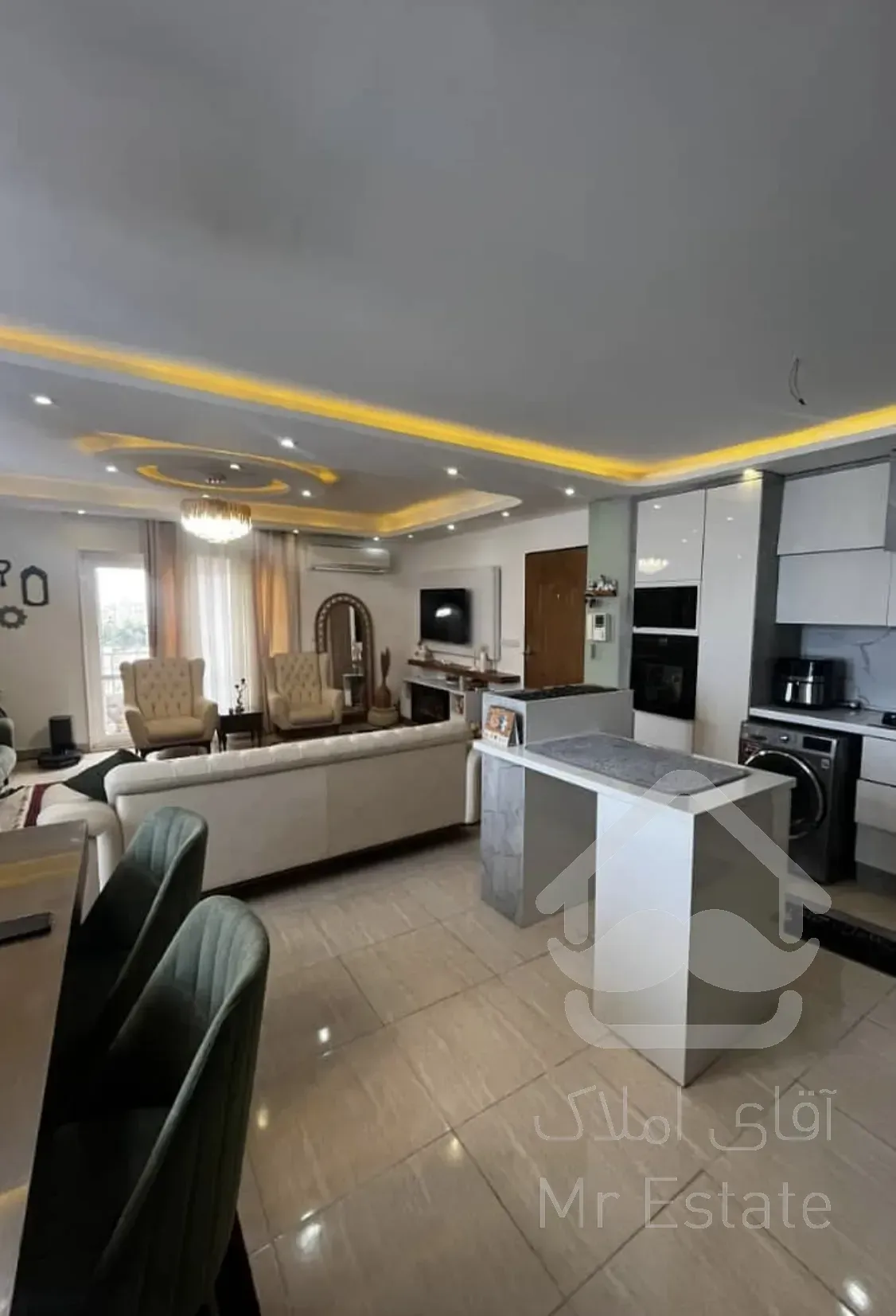 ۶۷ متر دو خواب | سالن پرده خور | فول امکانات