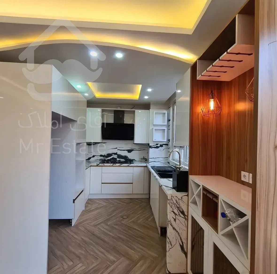 فروش آپارتمان ۹۷متری ۲خوابه فول امکانات سالن پرده خور در شهرک نفت