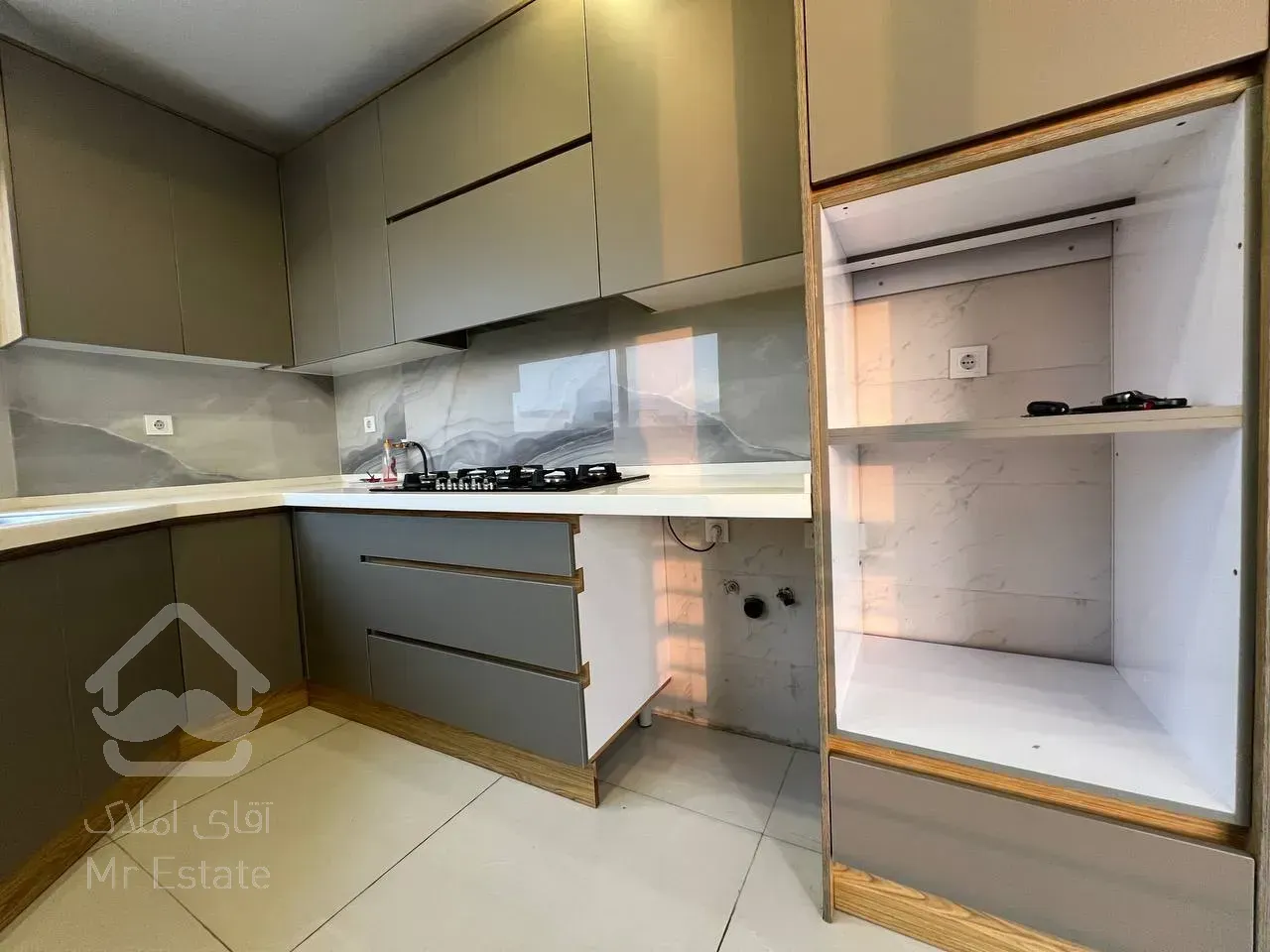 فروش آپارتمان ۱۰۰ متری ۲ خوابه نما تراورتن در جنت آباد شمالی