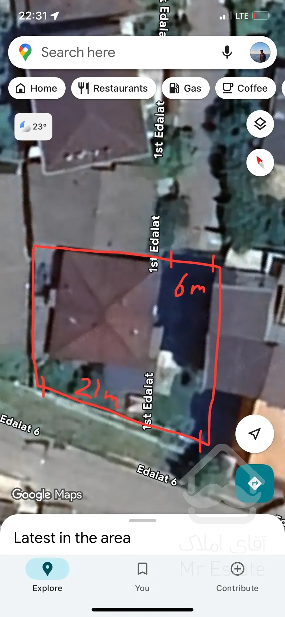 فروش زمین ۴۰۰ متری در عدالت