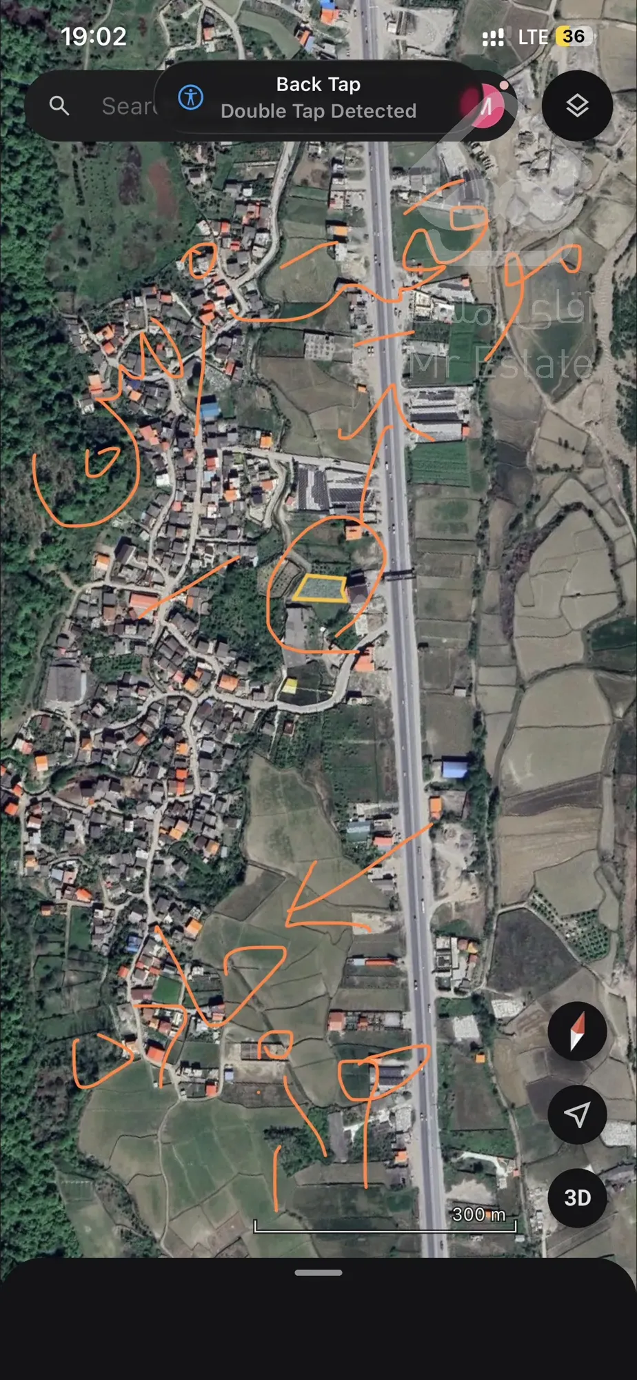 ۱۰۰۰  زمین باغی مناسب ویلا باغ