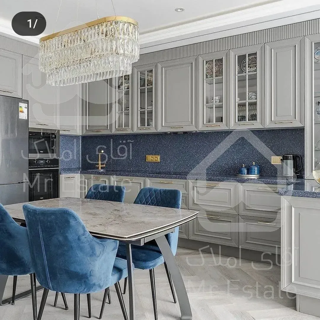 طراحی کابینت آشپزخانه کف تراش