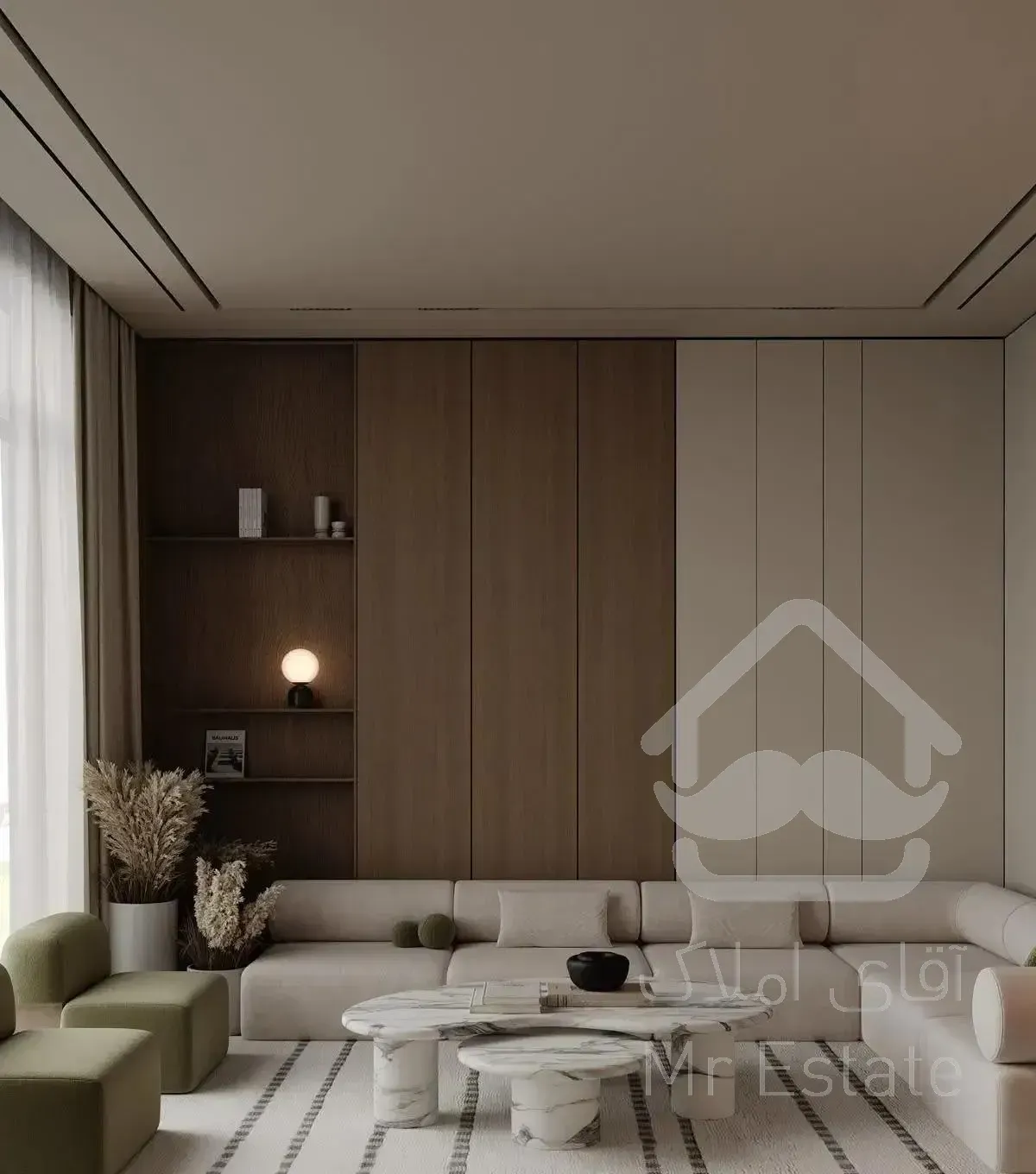 ۳۷۰ متر اپارتمان مدرن تراس قابل چیدمان ویو۳۶۰ درجه