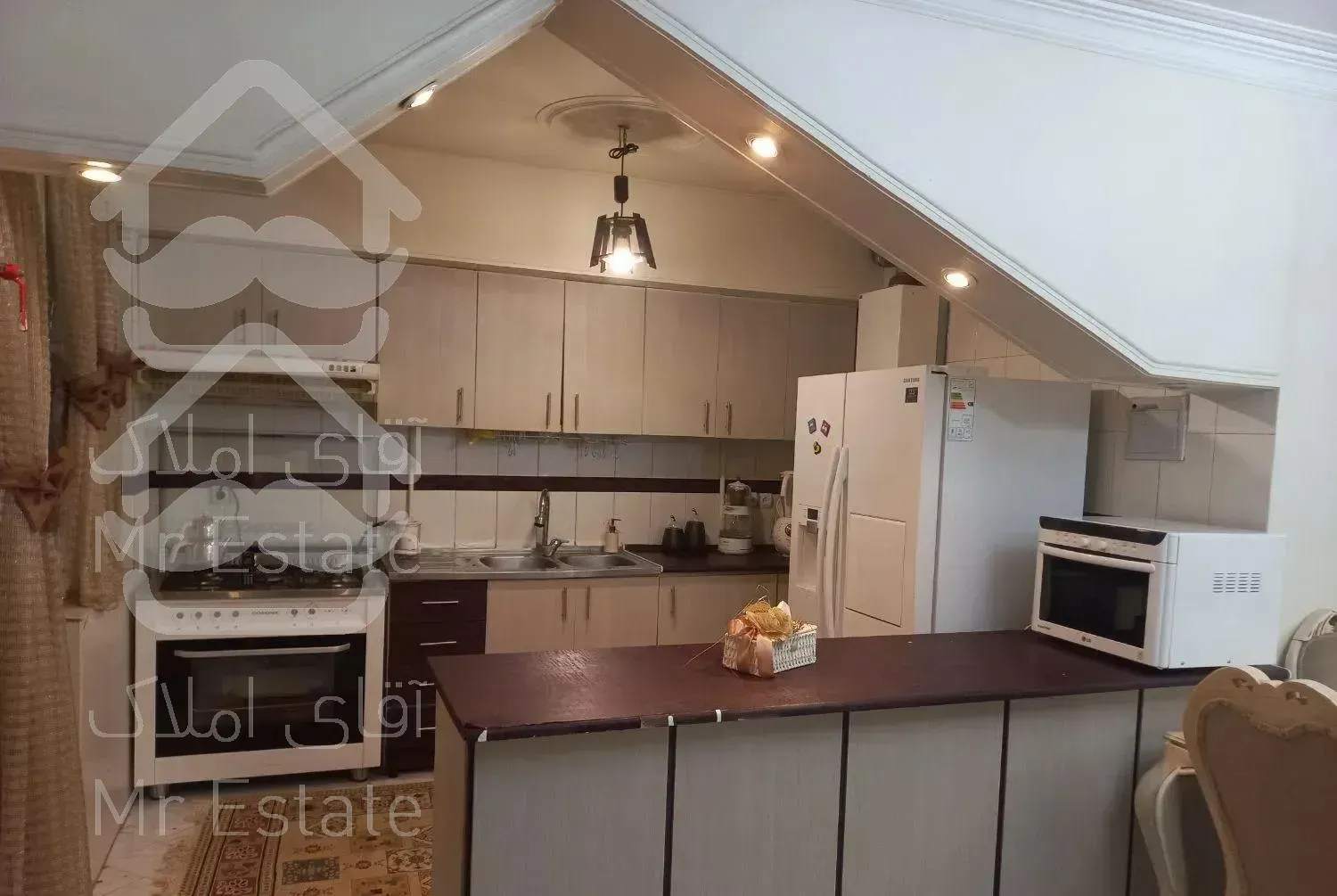 ۵۹متر ۱خواب تکواحدی فول سالن پرده خور