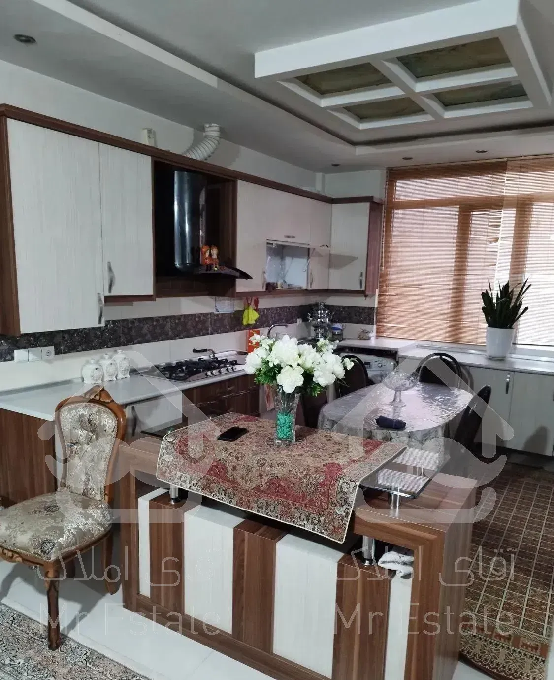 ۱۲۷متر۲خوابه طبقه ۴ با آسانسور در مسعود غربی