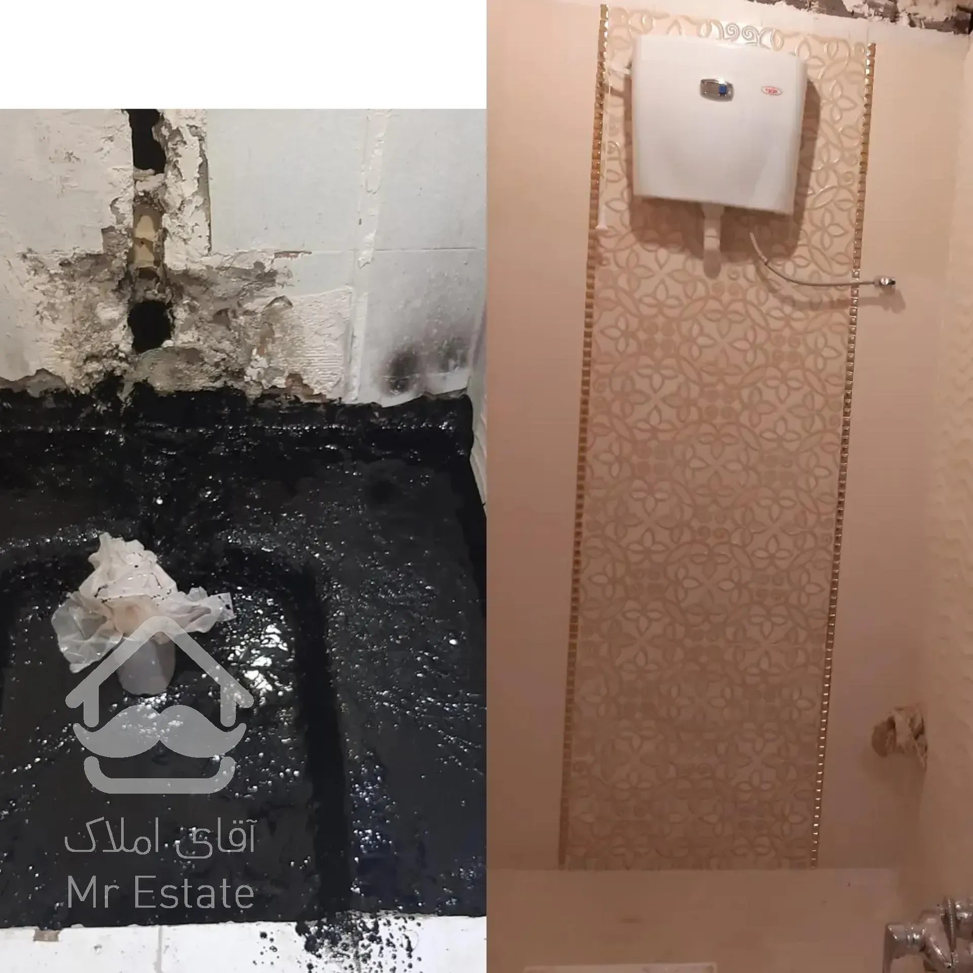 کاشی کار .نصاب سرامیک. سنگ نما طرح دار ساده سنگ کار