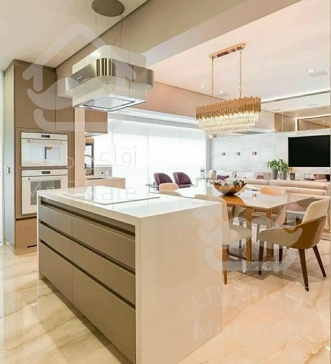 ساختمان لوکس نشین 202متری/مشاعات آبی/سازه حاج رحیم قربانی