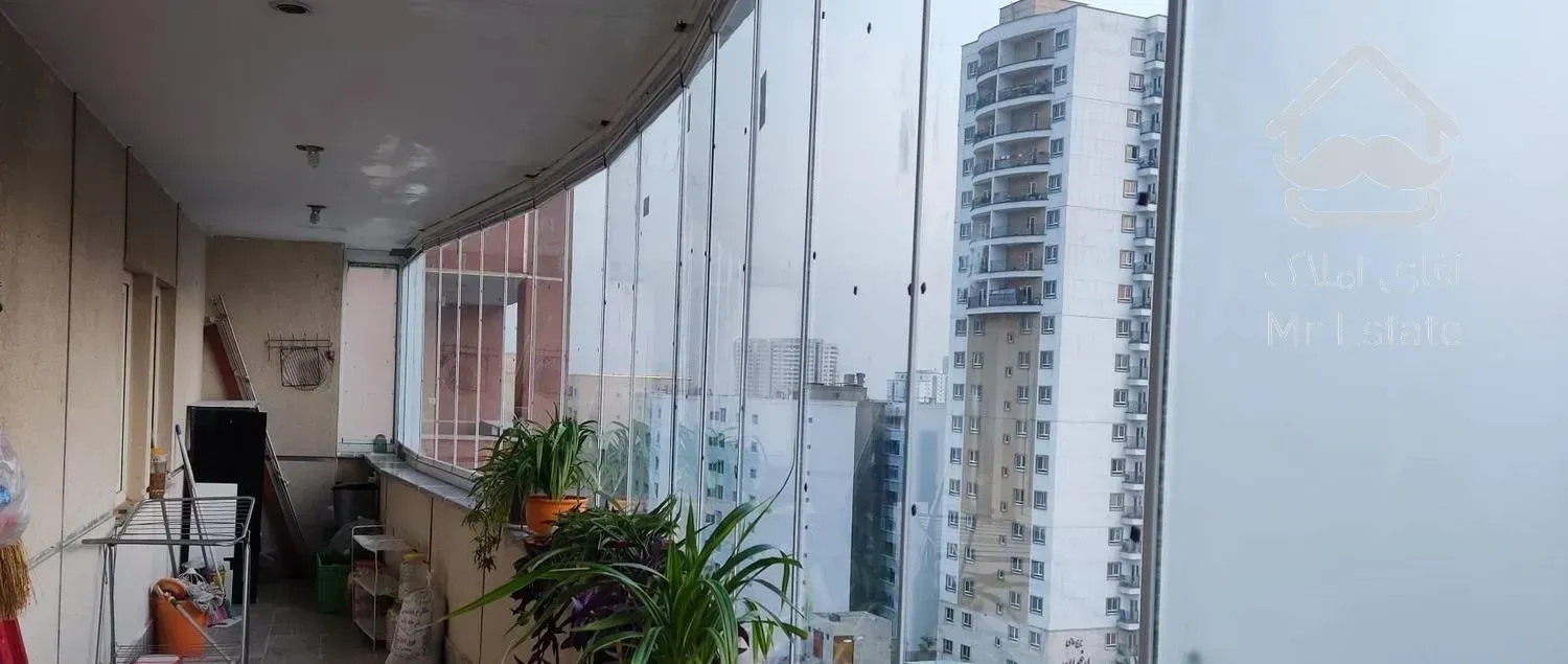 بالکن شیشه ای پارتیشن شیشه تاشو سکوریت و سقف متحرک