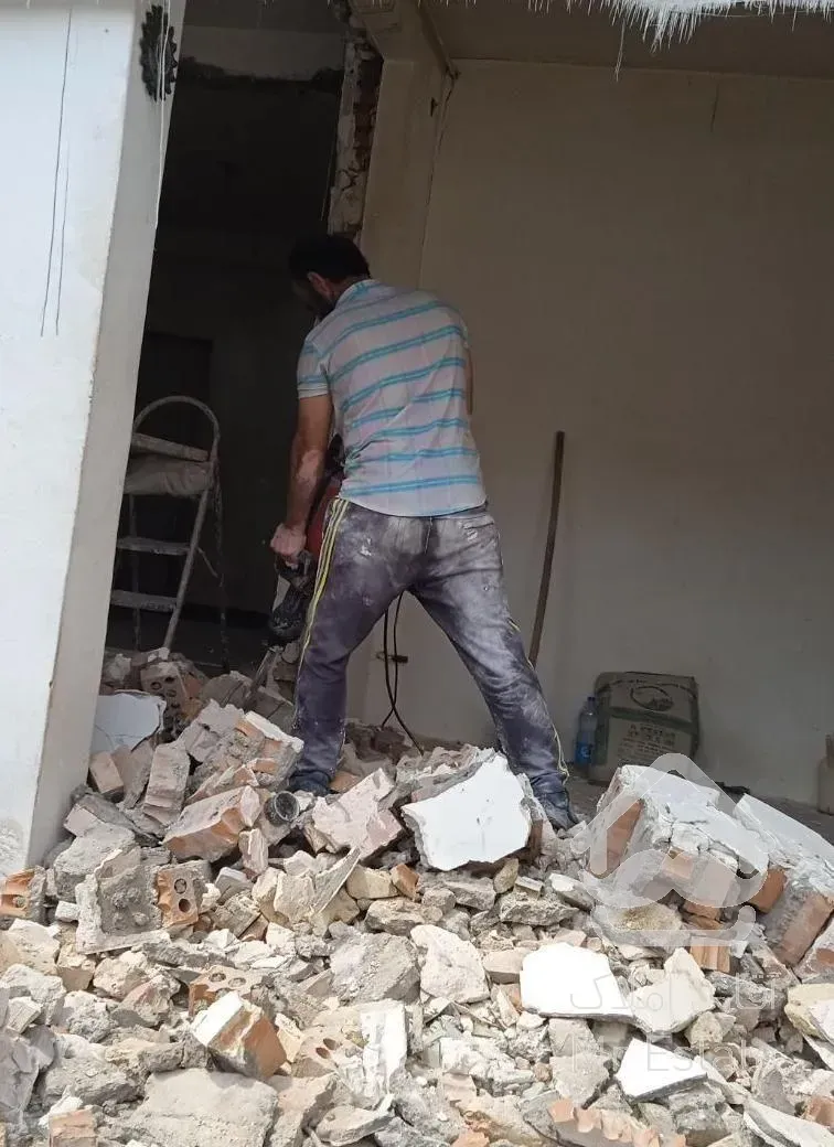 گچکاری و تخریب ساختمان