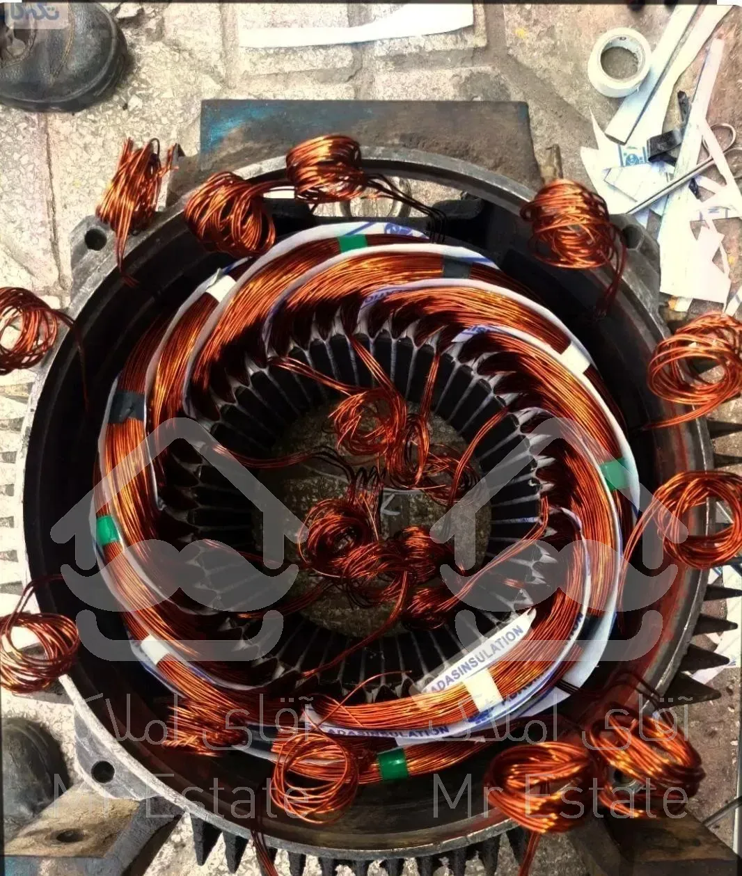 سیم پیچی ، سه فاز ، الکتروموتور ، آسانسور