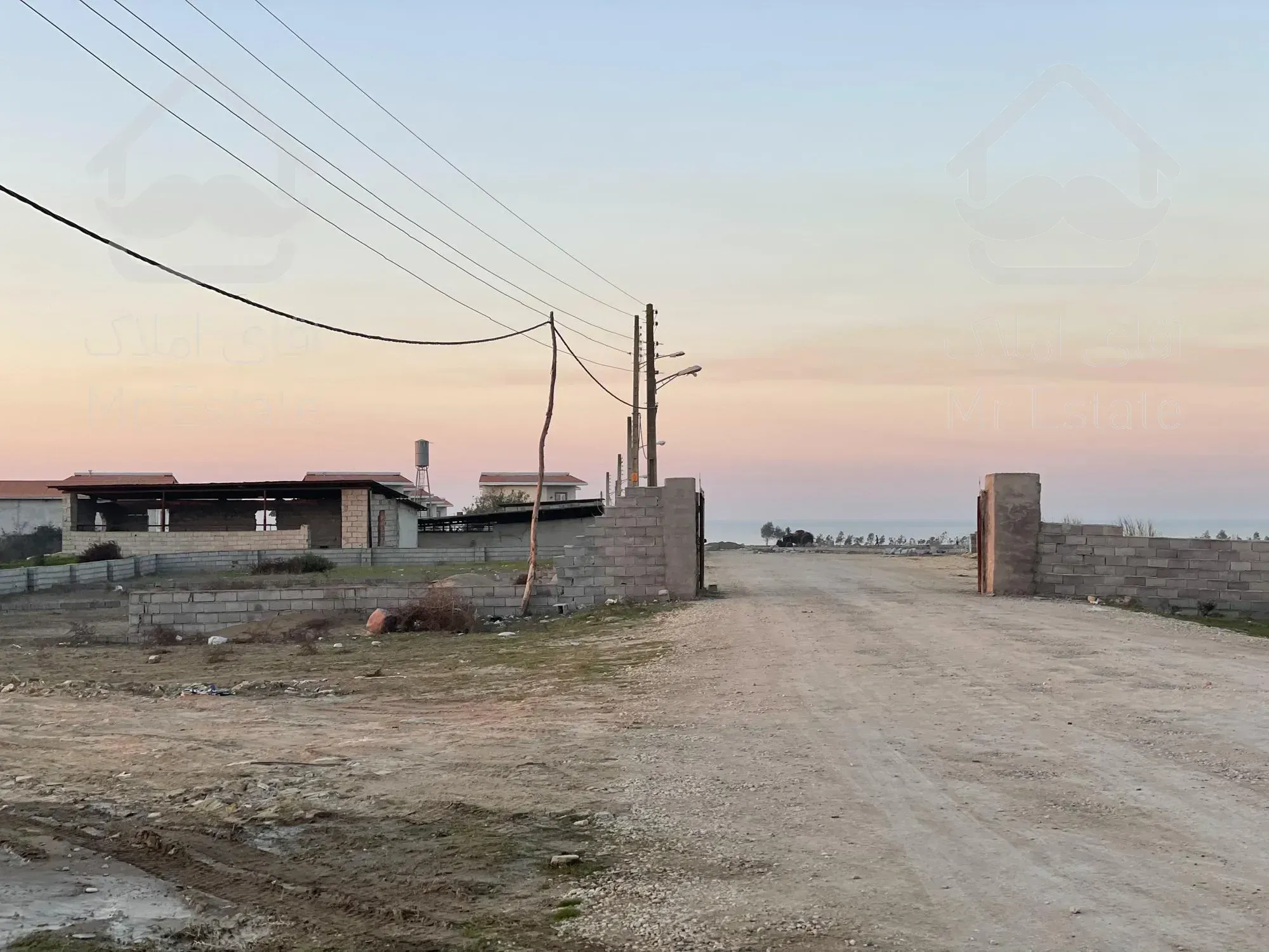 زمین۱۵۷متری دریا جاده پلاژ ساری