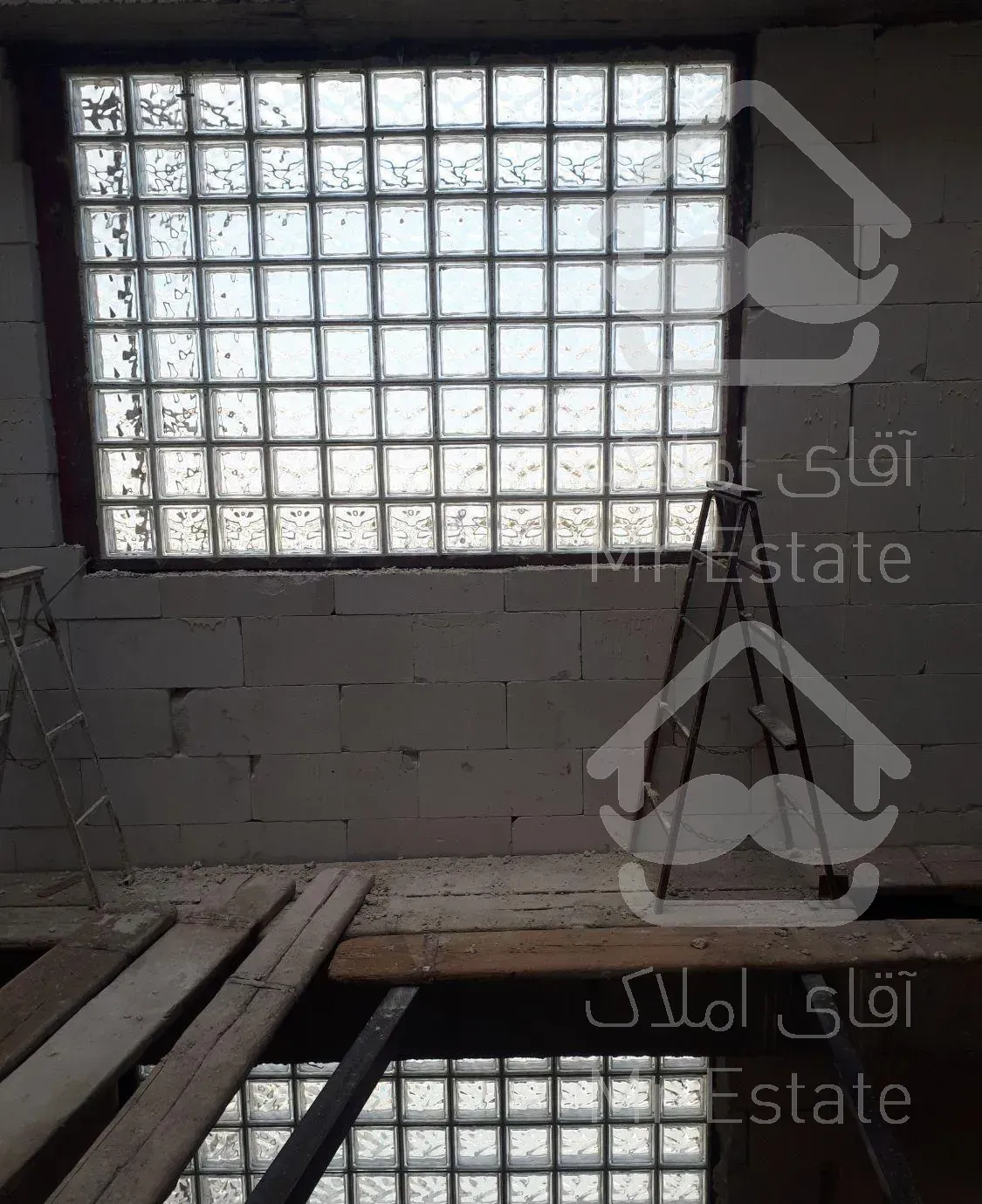 دیوارگچی بانصبوگچکاری وبلوک شیشه ای