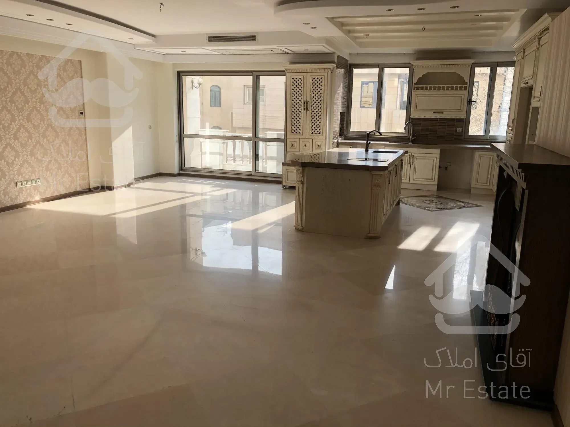 رهن و اجاره آپارتمان ۲۳۰ متری ۳ خوابه در اقدسیه