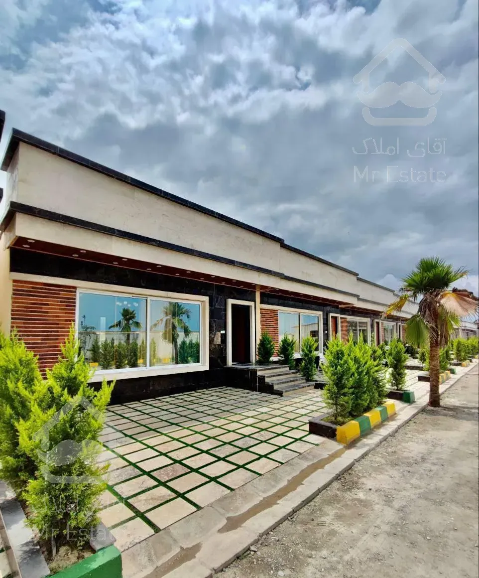 ویلا همکف نما مدرن بالادست جاده جنگلی سنددار