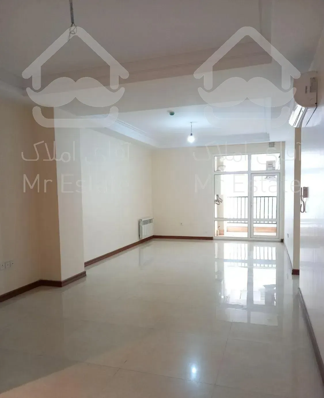 ۹۵متر/دوخواب/روبه افتاب/سالن پرده خور/بیمه