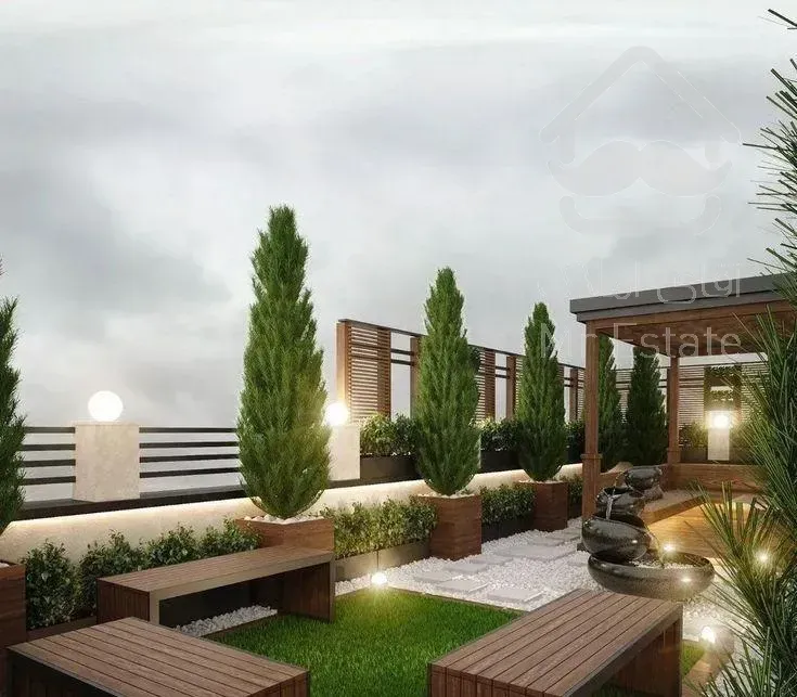 عمارتی دنج و زیبا همراه با روف گاردن اختصاصی