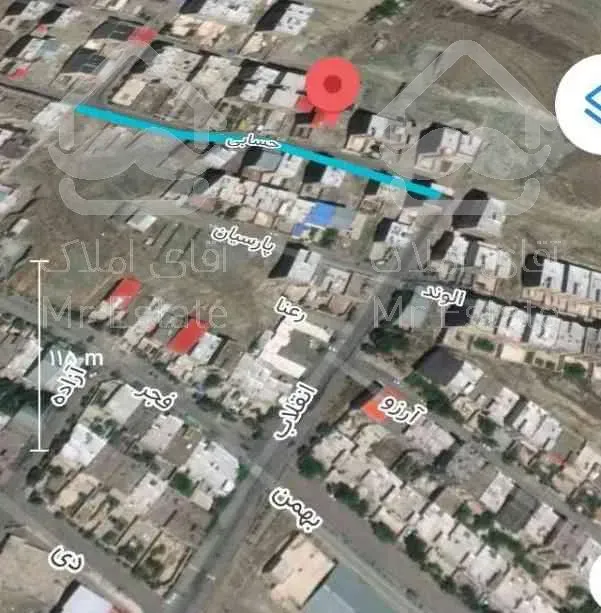 300 متر زمین مسکونی رودهن